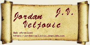 Jordan Veljović vizit kartica